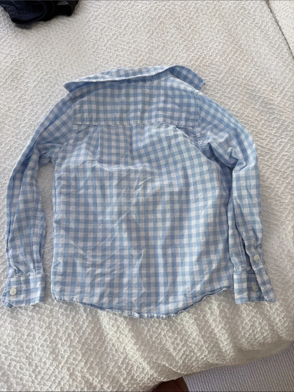 The Children's Place Blue Gingham Button-Down Shirt